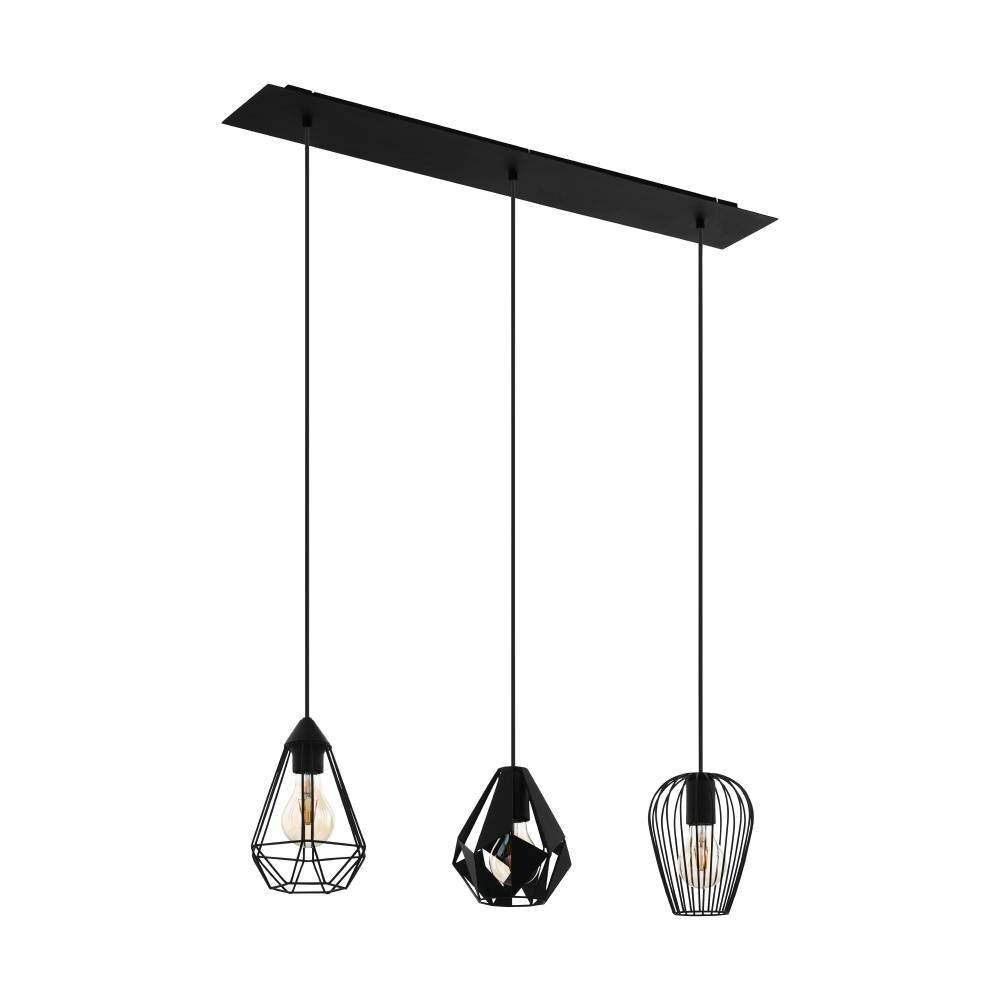 Eglo Leuchten DISTAFF Pendelleuchte Schwarz, 3-flammig main product photo