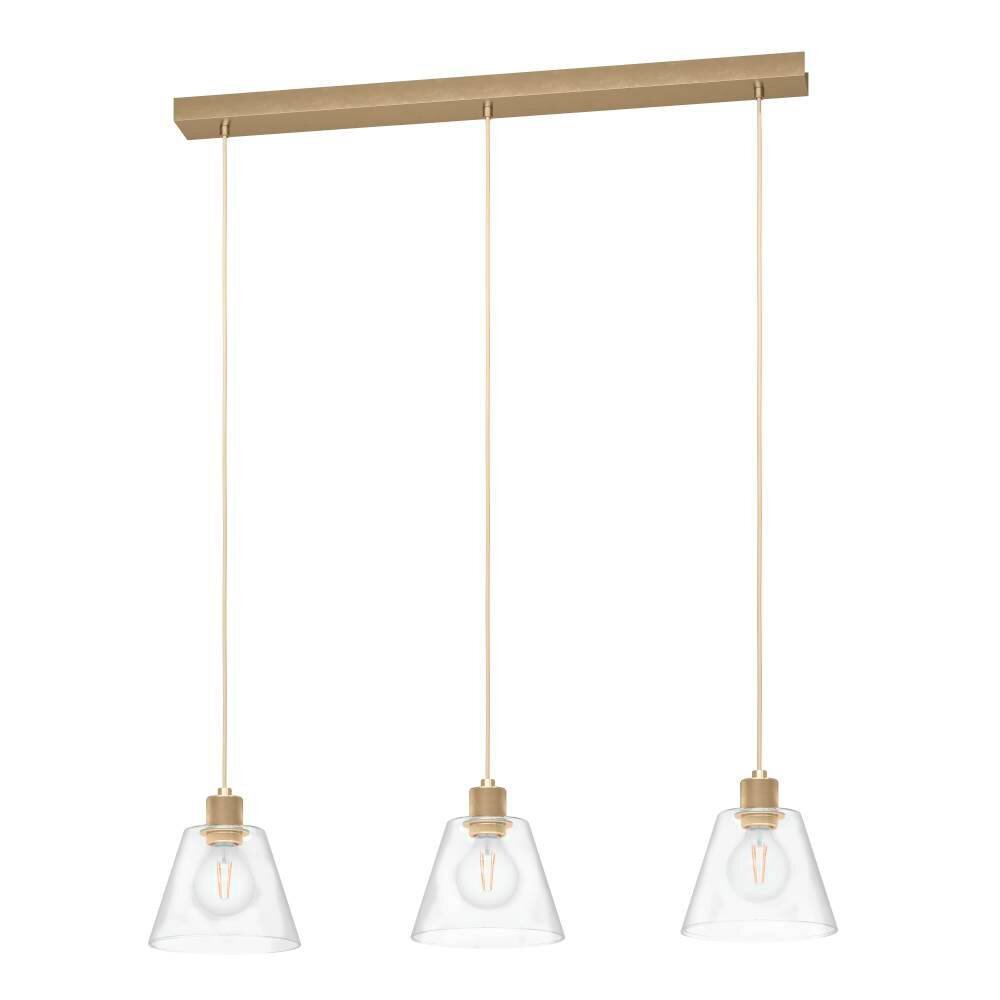 Eglo Leuchten COPLEY Pendelleuchte Gold, 3-flammig main product photo