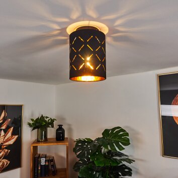 Tallaboa Deckenleuchte Gold, Schwarz, 1-flammig