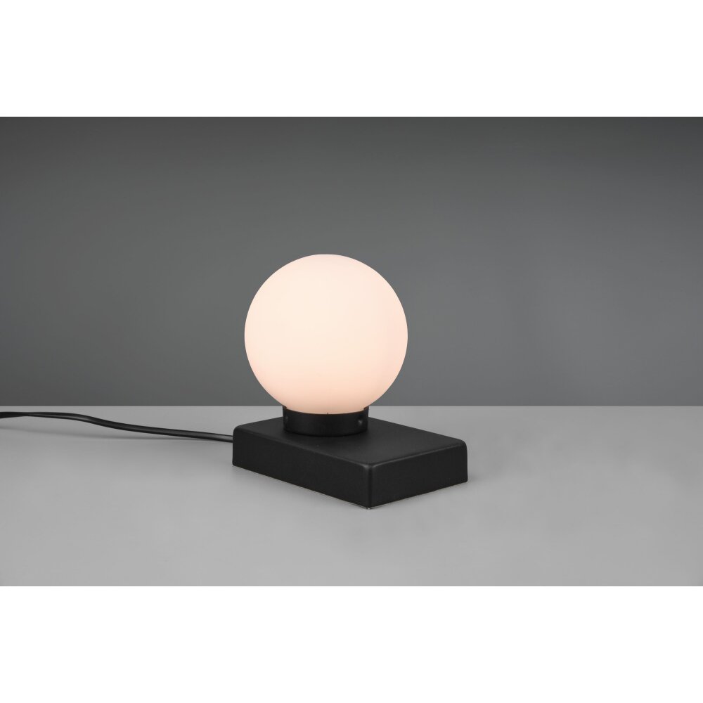 Trio Leuchten Davi Tischleuchte Schwarz, 1-flammig main product photo