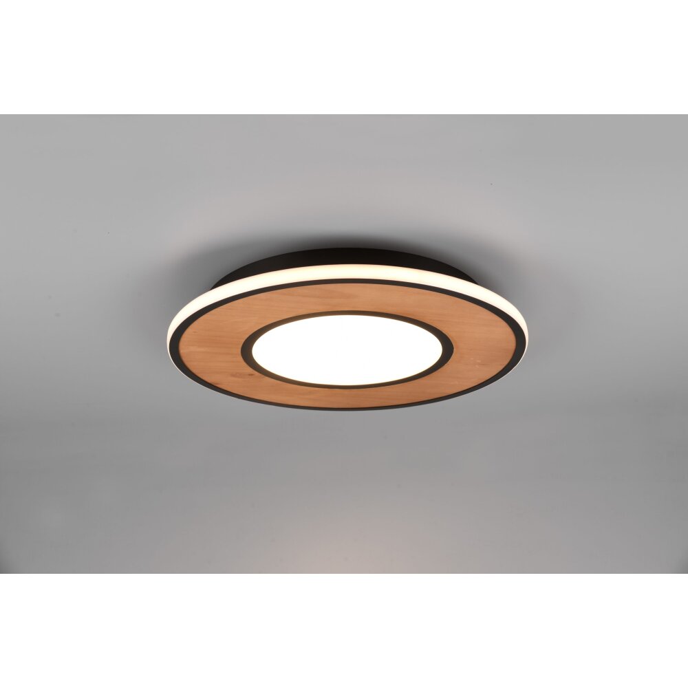 Trio Leuchten Deacon Deckenleuchte LED Braun, 1-flammig main product photo
