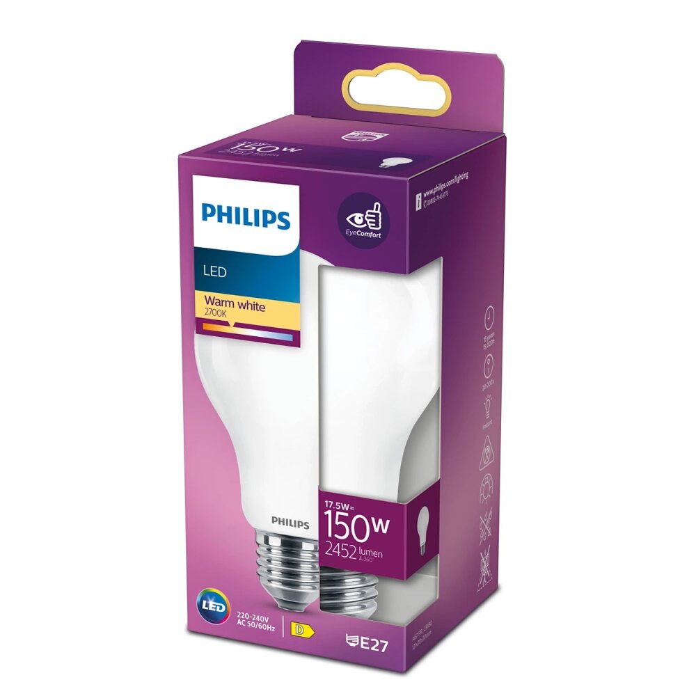 Philips LED E27 17,5 Watt 2700 Kelvin 2452 Lumen main product photo