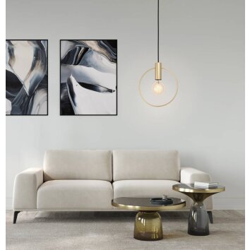 Eglo Leuchten MANIZALES Pendelleuchte Messing, 1-flammig