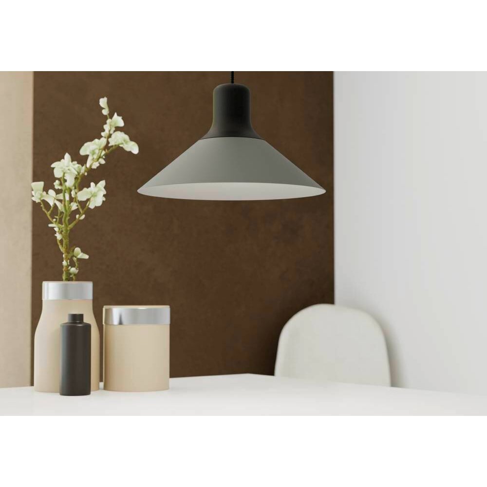 Eglo Leuchten ABREOSA Pendelleuchte Grau, Schwarz, 1-flammig main product photo