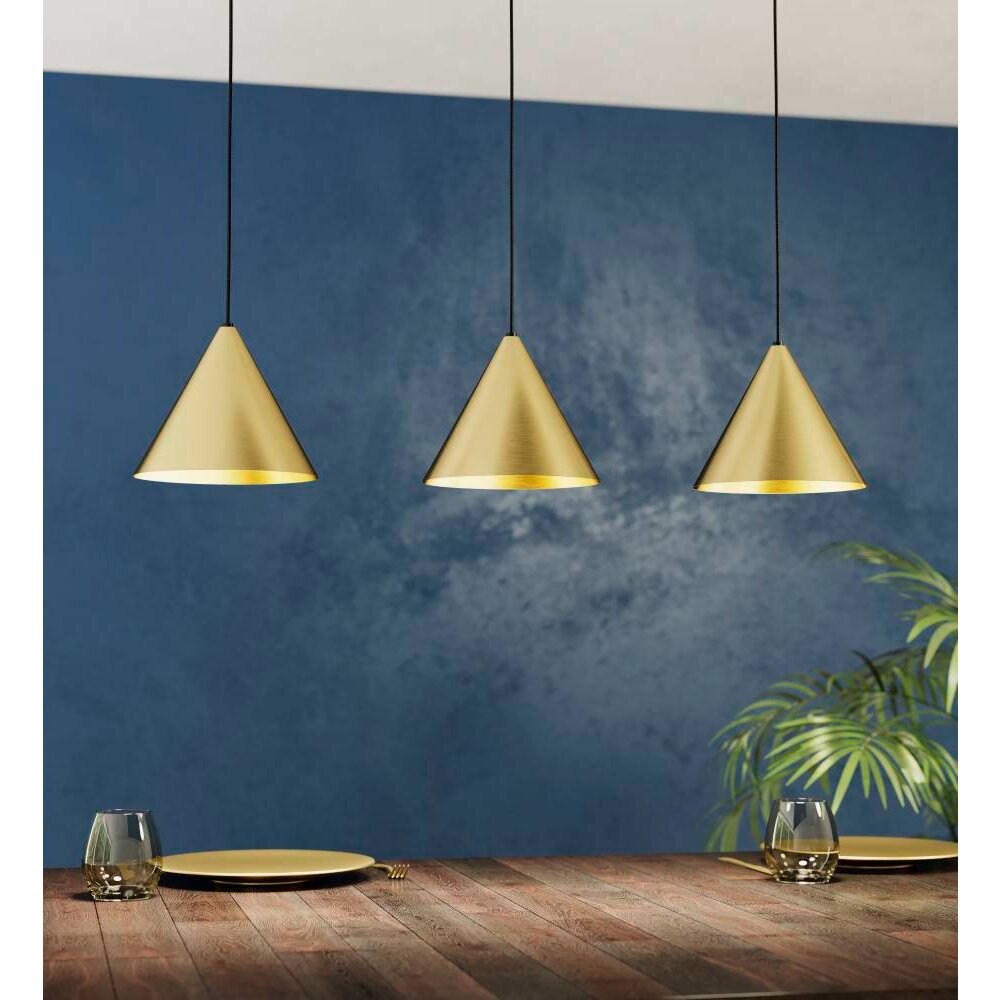 Eglo Leuchten NARICES Pendelleuchte Schwarz, 3-flammig main product photo