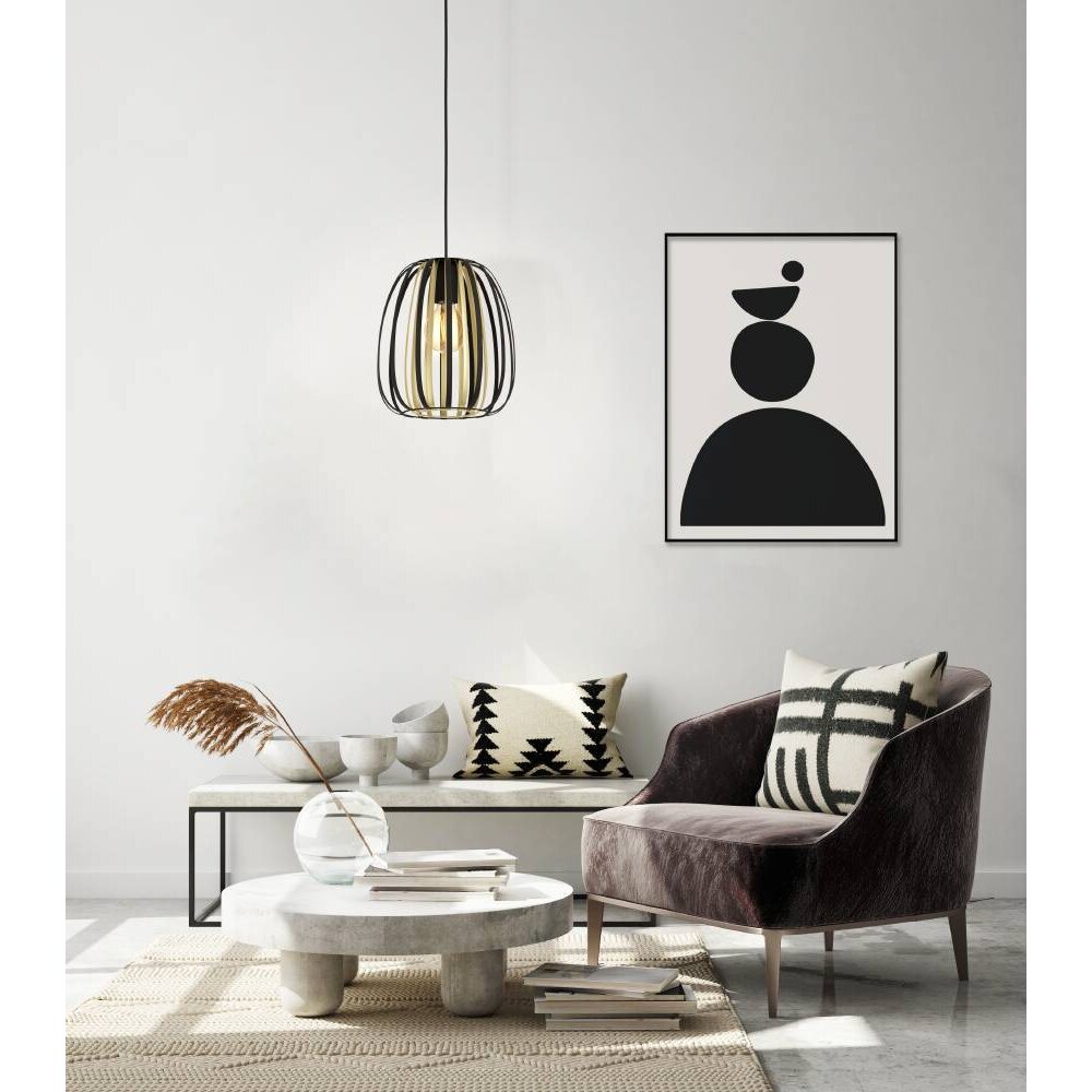 Eglo Leuchten ENCINITOS Pendelleuchte Gold, Schwarz, 1-flammig main product photo