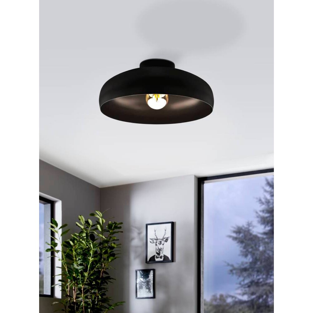 Eglo Leuchten MOGANO Deckenleuchte Schwarz, 1-flammig main product photo