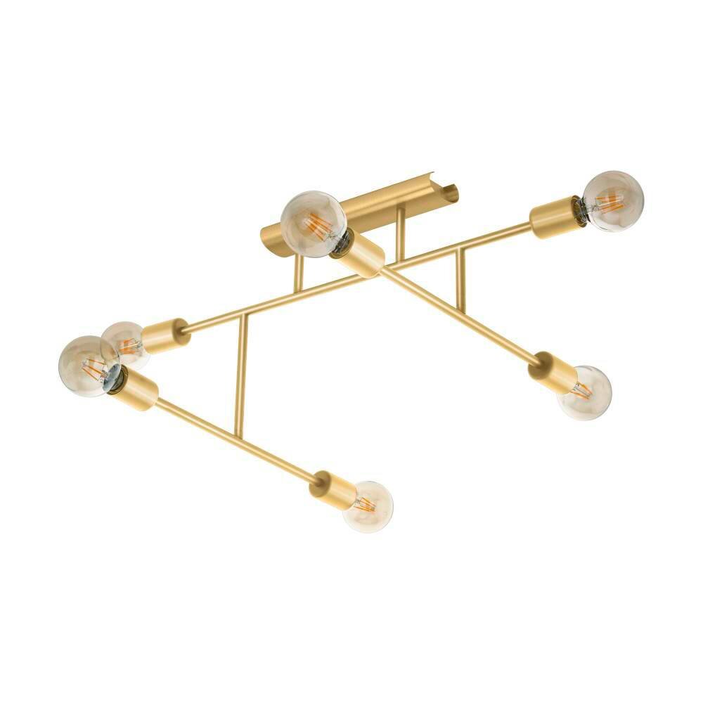 Eglo Leuchten BELSIANA Deckenleuchte Messing, 6-flammig main product photo
