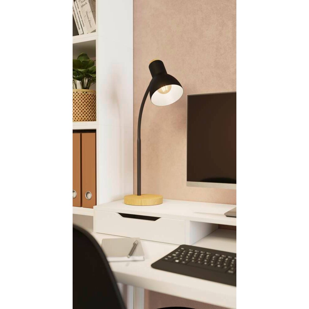 Eglo Leuchten VERADAL Tischleuchte Braun, Schwarz, 1-flammig main product photo