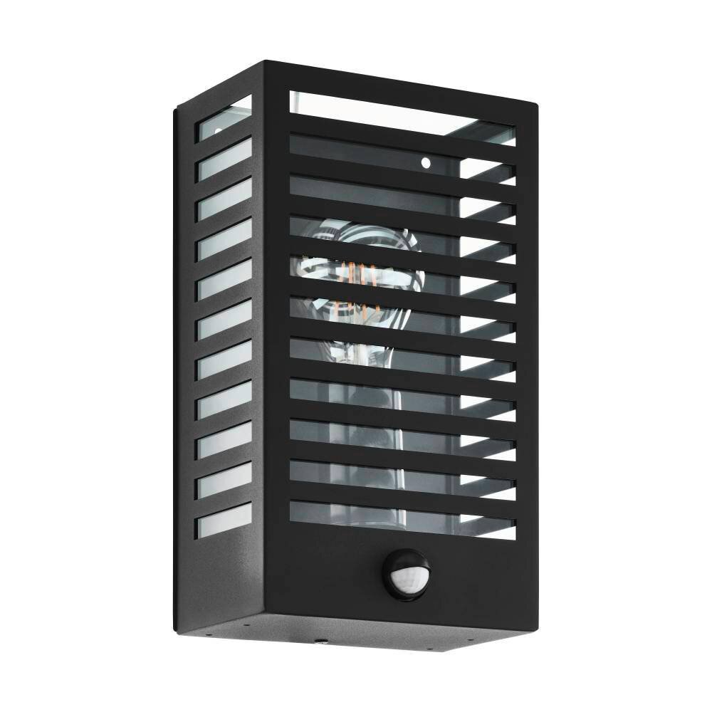 Eglo Leuchten ALAMONTE Außenwandleuchte Schwarz, 1-flammig, Bewegungsmelder main product photo