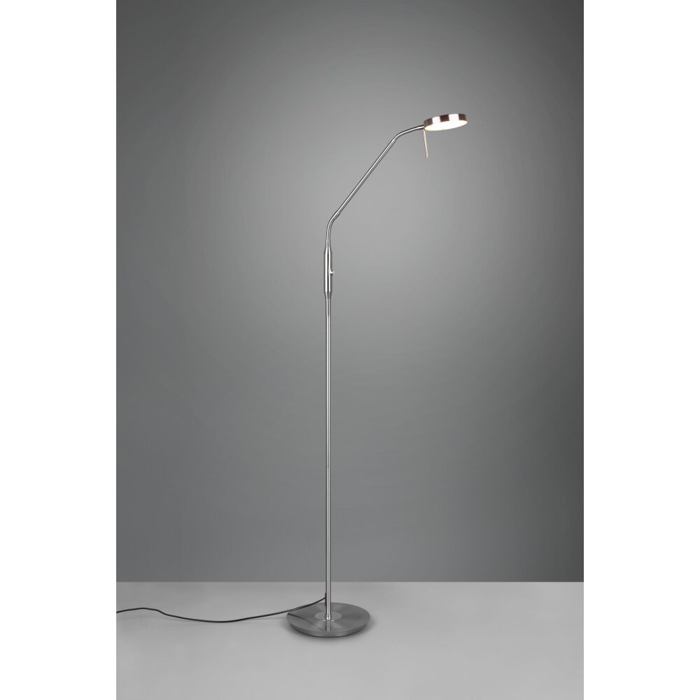 Trio Leuchten Monza Stehleuchte LED Nickel-Matt, 1-flammig main product photo
