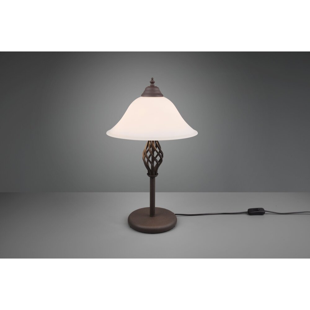 Trio Leuchten Rustica Tischleuchte Rostfarben, 2-flammig main product photo