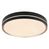 Globo MANNI Deckenleuchte LED Bronze, Schwarz, 1-flammig, Fernbedienung
