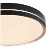 Globo MANNI Deckenleuchte LED Bronze, Schwarz, 1-flammig, Fernbedienung