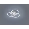 Reality Circle Deckenleuchte LED Nickel-Matt, 1-flammig, Fernbedienung