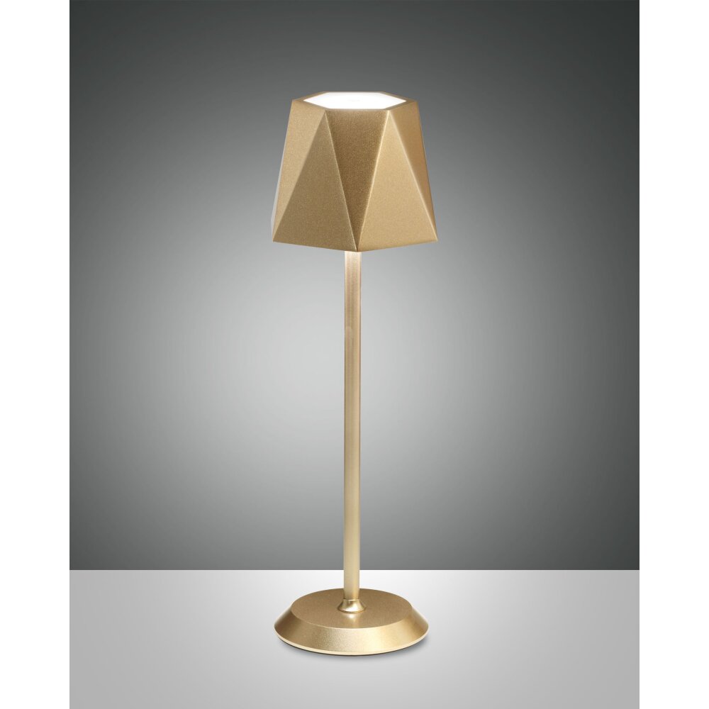 Fabas Luce KATY Tischleuchte LED Gold, 1-flammig main product photo