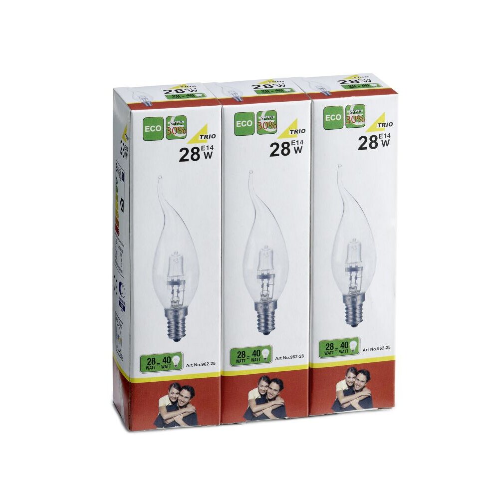 Trio Leuchten 3er Set E14 28 Watt 2800 Kelvin 370 Lumen main product photo
