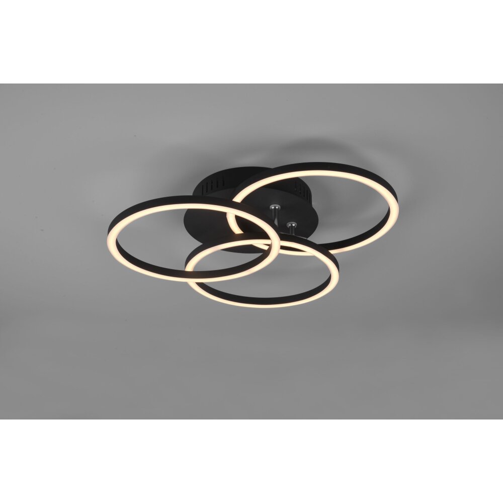 Reality Circle Deckenleuchte LED Schwarz, 1-flammig, Fernbedienung main product photo