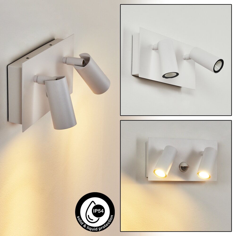 Saeter Außenwandleuchte LED Weiß, 2-flammig, Bewegungsmelder main product photo