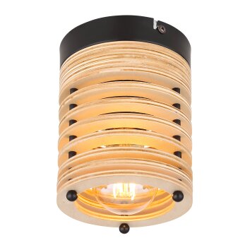 Globo RUTH Deckenleuchte Schwarz, 1-flammig