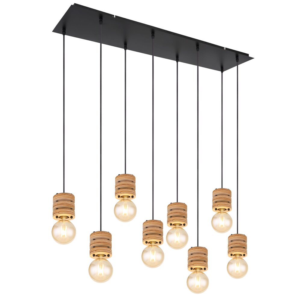 Globo ANGELINE Hängeleuchte Schwarz, 8-flammig main product photo