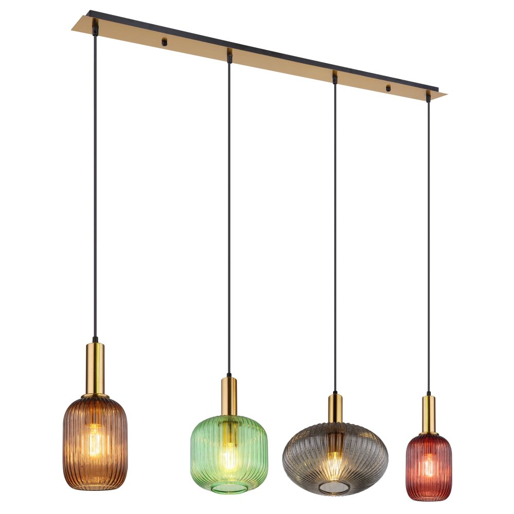 Globo NORMY Pendelleuchte Messing, 4-flammig main product photo