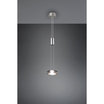 Trio Leuchten Franklin Pendelleuchte LED Nickel-Matt, 1-flammig