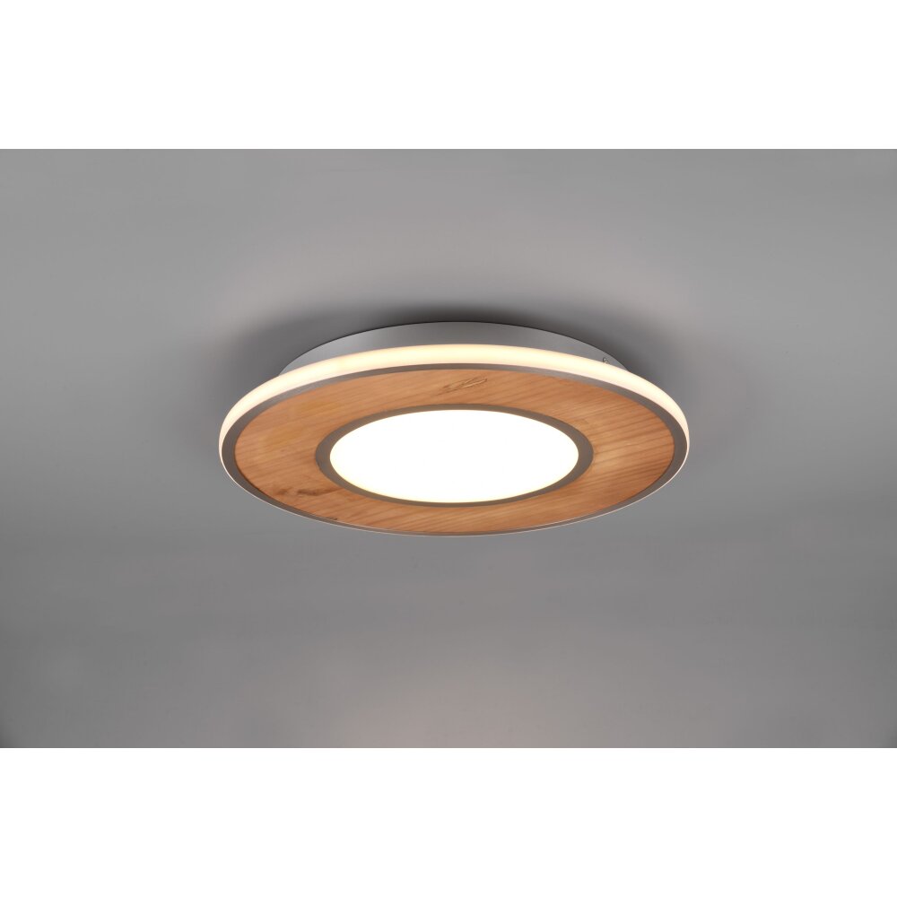 Trio Leuchten Deacon Deckenleuchte LED Braun, 1-flammig main product photo