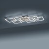 Paul Neuhaus Q-INIGO Deckenleuchte LED Stahl gebürstet, 7-flammig, Fernbedienung