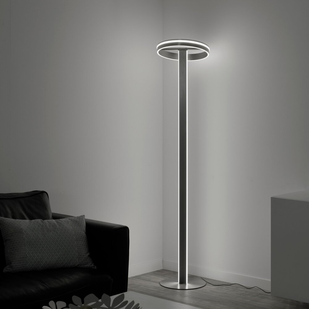 Paul Neuhaus Q-VITO Stehleuchte LED Stahl gebürstet, 3-flammig, Fernbedienung main product photo
