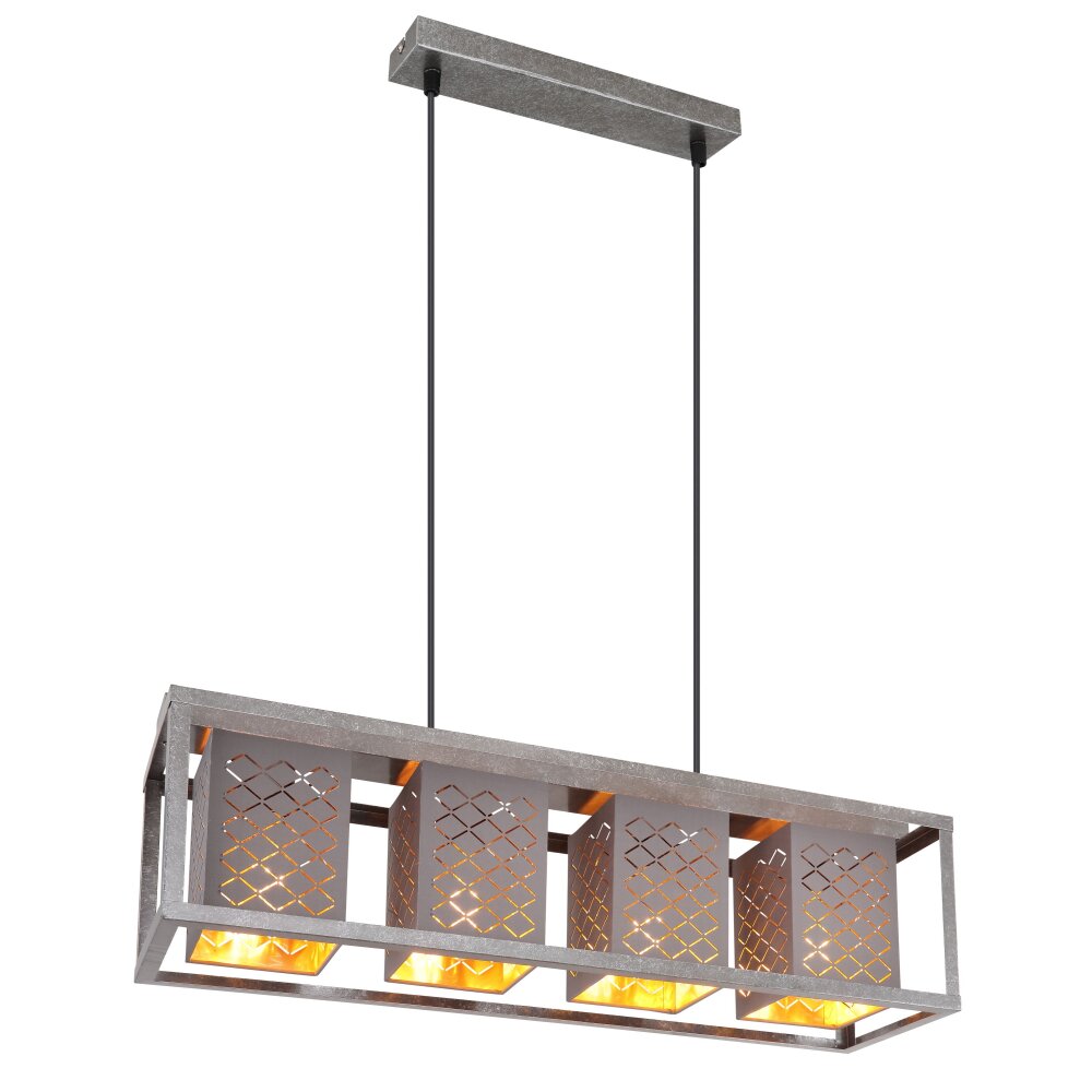 Globo THOMAS Hängeleuchte Altsilber, 4-flammig main product photo