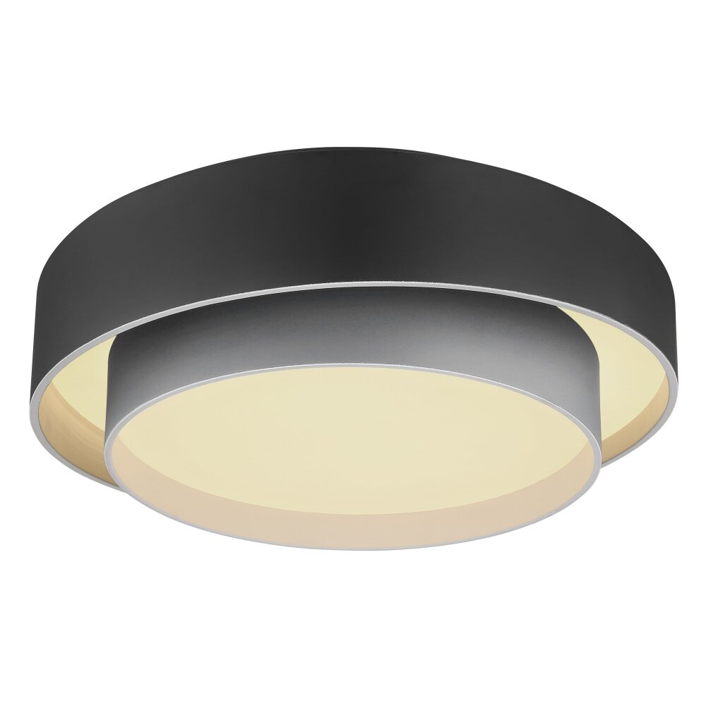 Globo NORBERT Deckenleuchte LED Schwarz, 1-flammig, Fernbedienung main product photo