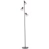 Brilliant Leuchten Blacky Stehlampe Schwarz, 3-flammig