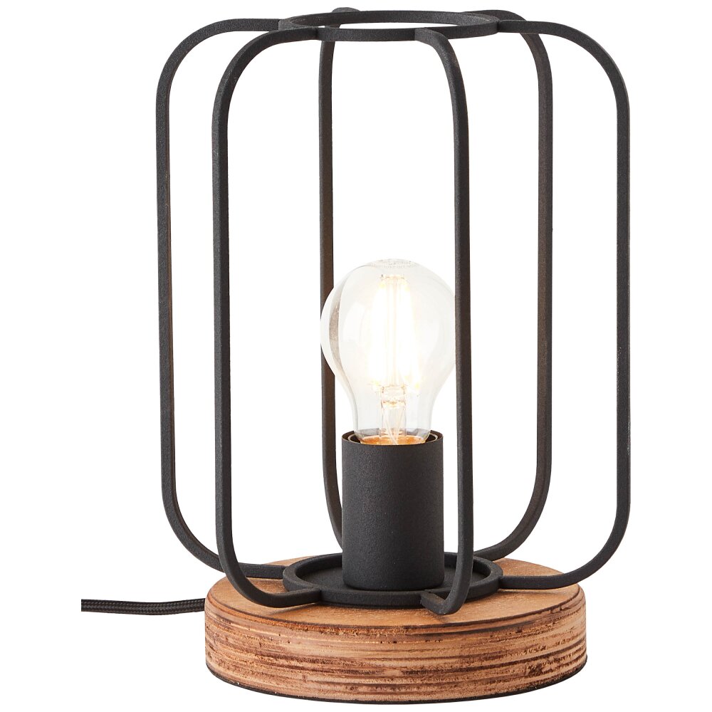 Brilliant Leuchten Tosh Tischleuchte Naturfarben, Schwarz, 1-flammig main product photo