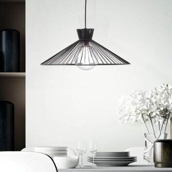 Brilliant Leuchten Stehlampe 93131/76 Elmont Schwarz