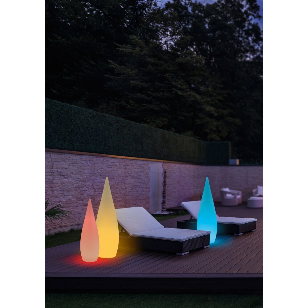 Reality Palmas Außenstehleuchte LED Weiß, 1-flammig, Fernbedienung, Farbwechsler main product photo
