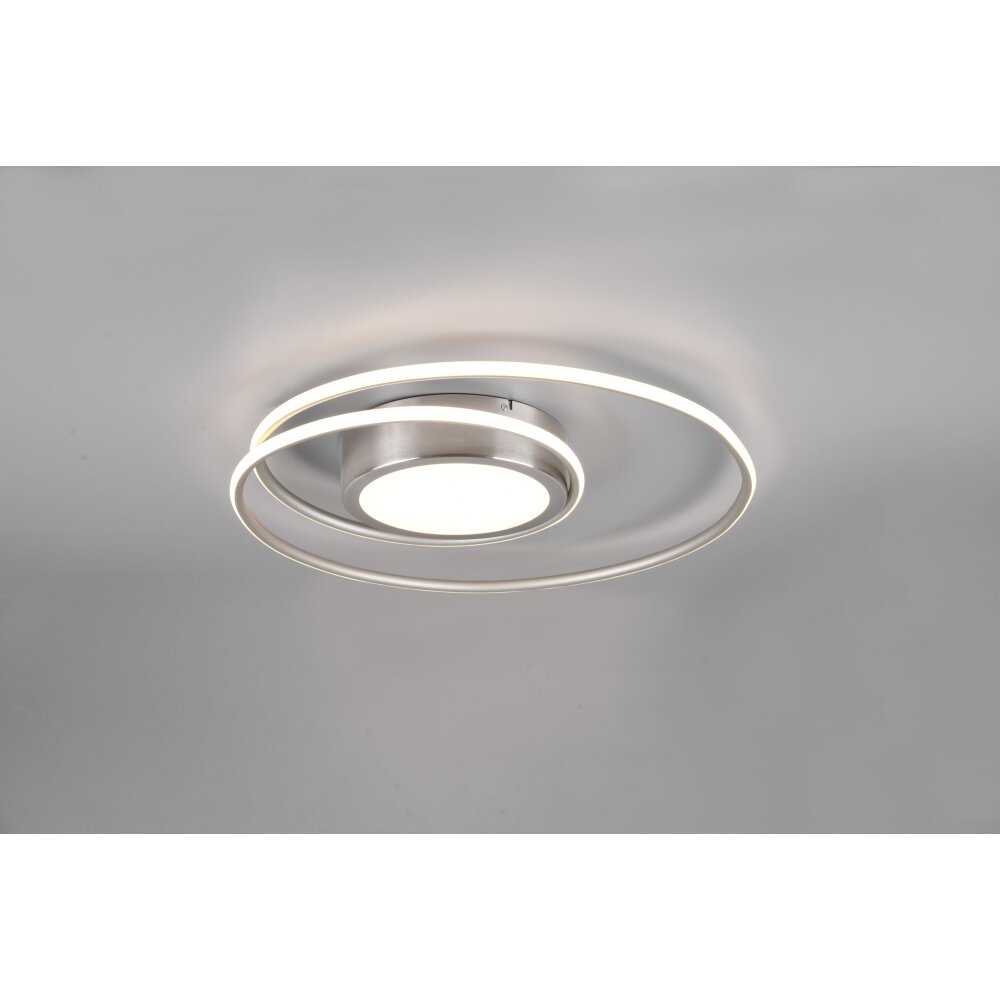 Trio Leuchten Yava Deckenleuchte LED Nickel-Matt, 1-flammig, Fernbedienung main product photo
