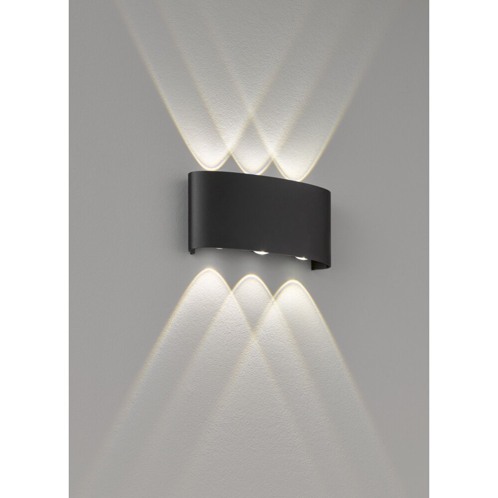 Fischer & Honsel Berlin Außenwandleuchte LED Schwarz, 6-flammig main product photo