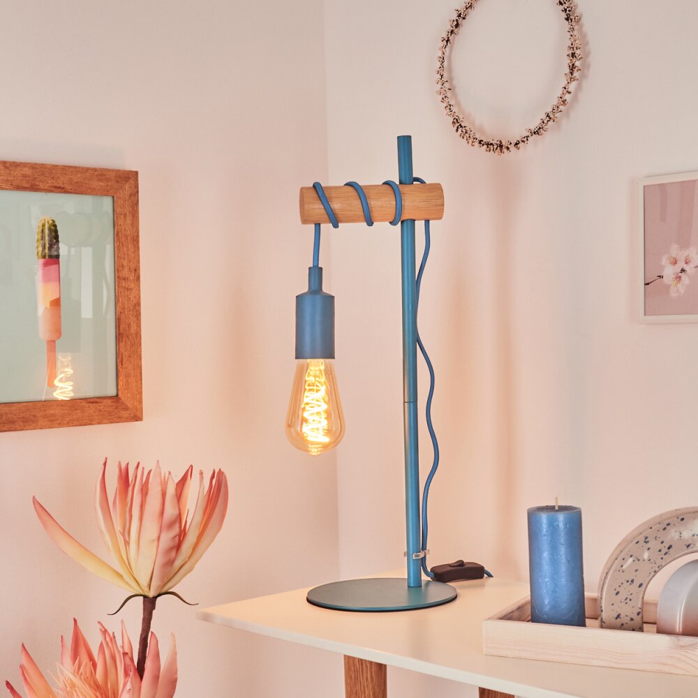 Picmy Tischleuchte Blau, Naturfarben, 1-flammig main product photo