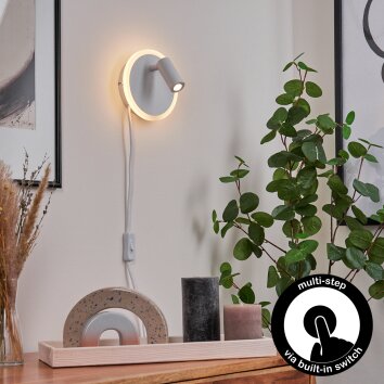 Viata Wandleuchte LED Weiß, 2-flammig
