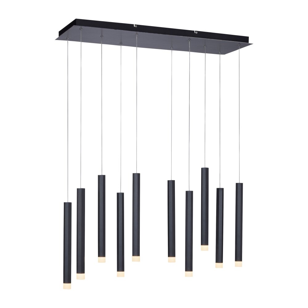 Leuchten Direkt BRUNO Pendelleuchte LED Schwarz, 10-flammig main product photo