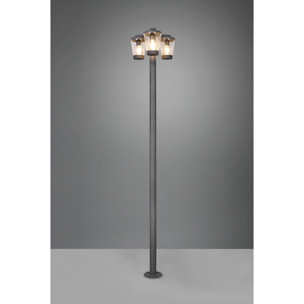 Trio Leuchten Cavado Wegeleuchte Anthrazit, 3-flammig main product photo