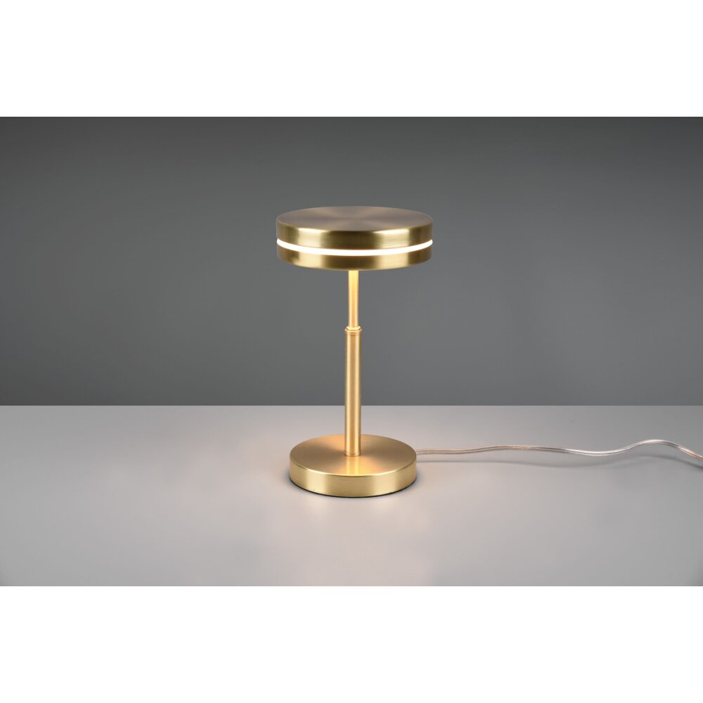 Trio Leuchten Franklin Tischleuchte LED Messing, 1-flammig main product photo
