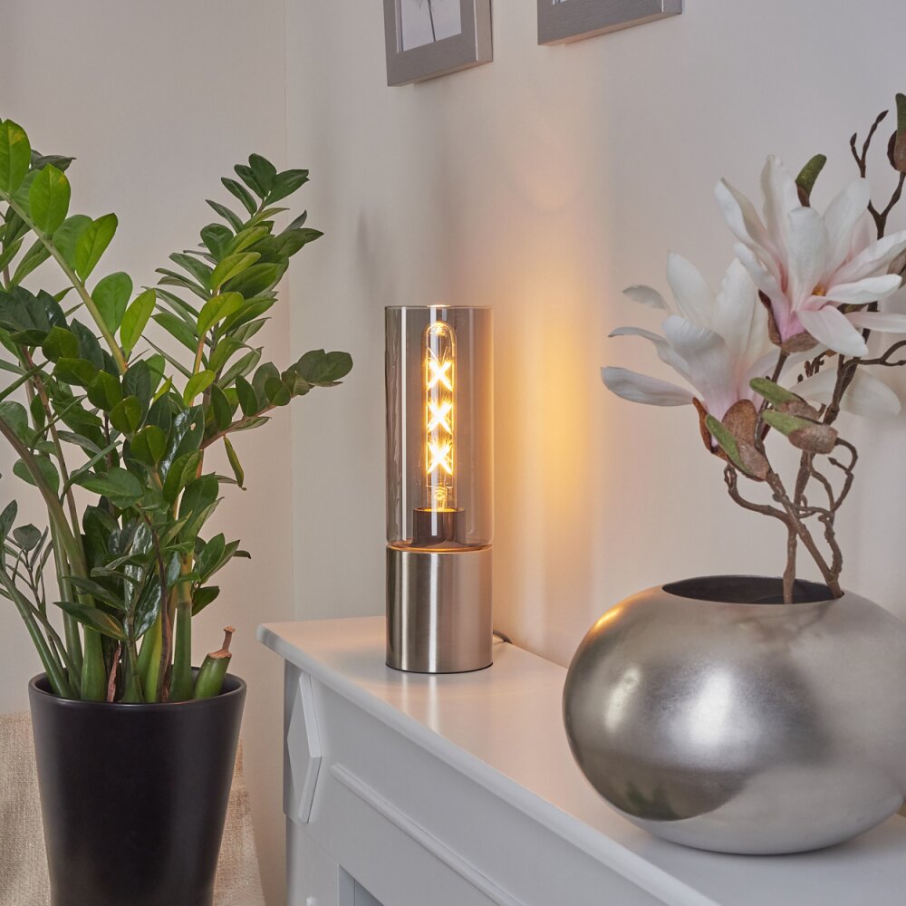Dulcita Tischleuchte Nickel-Matt, 1-flammig main product photo