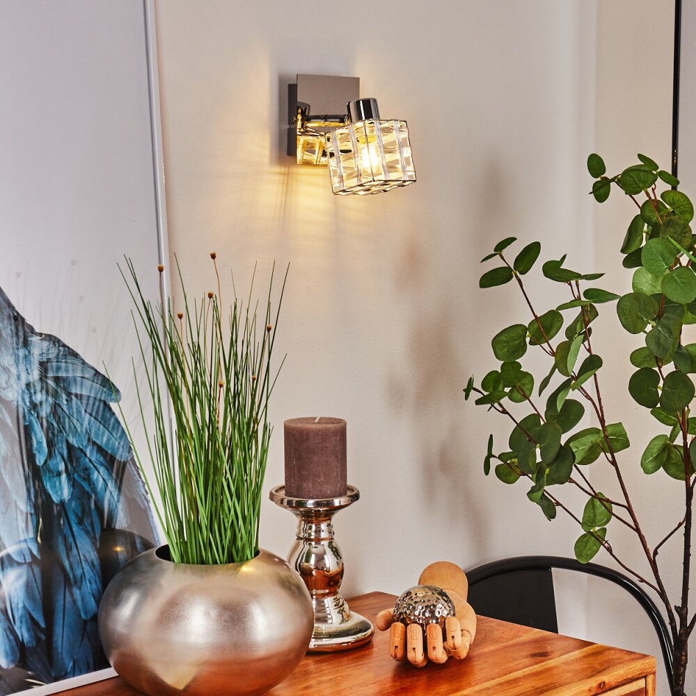 Desrue Wandleuchte Chrom, Silber, 1-flammig main product photo