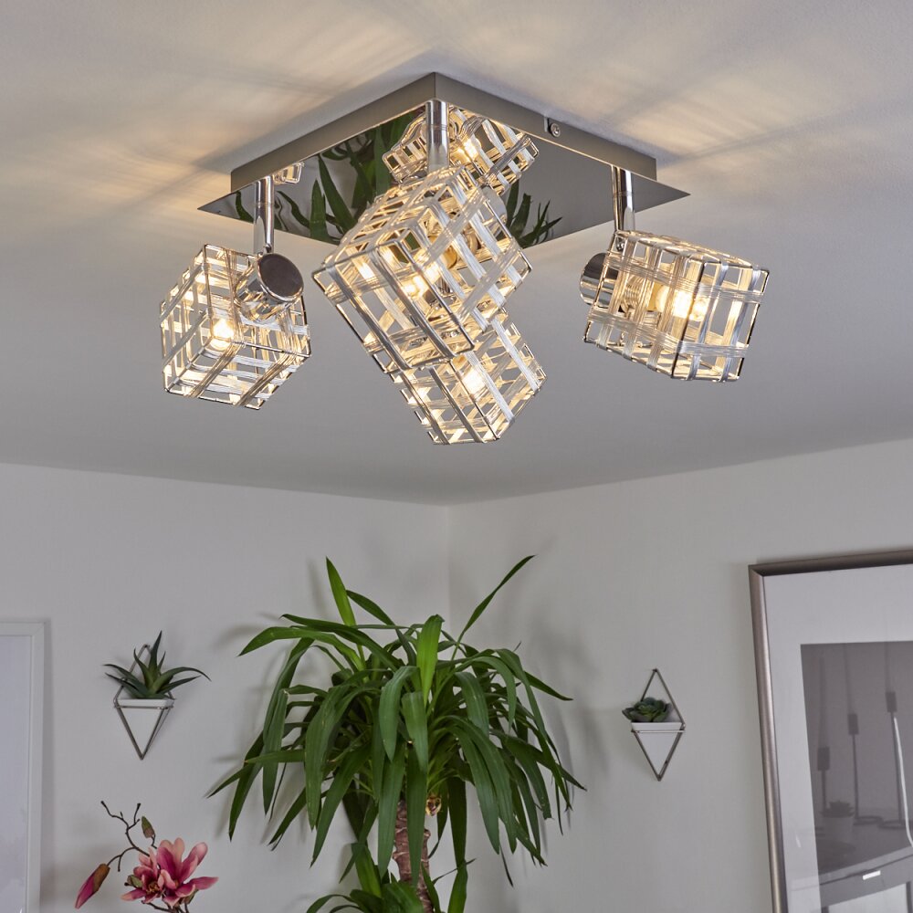 Desrue Deckenleuchte Chrom, Silber, 4-flammig main product photo