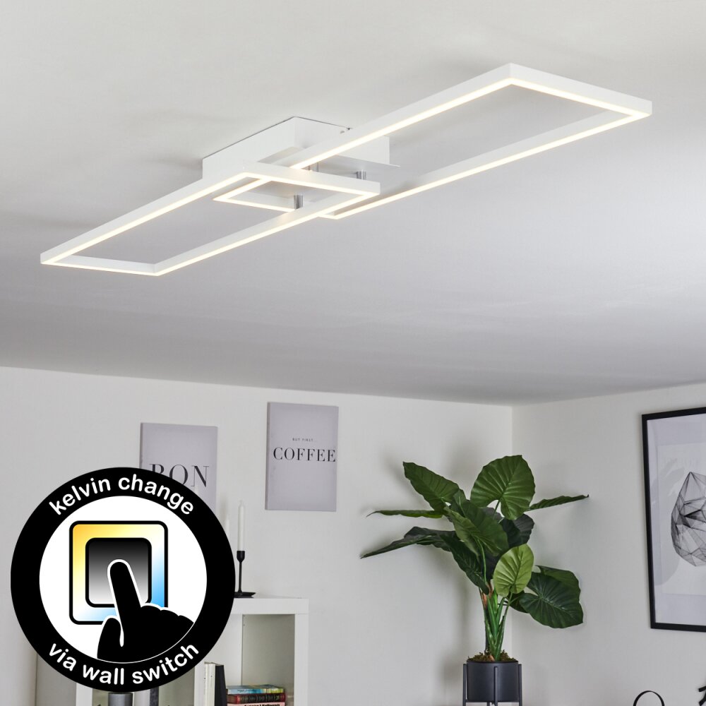 Hyacinthe Deckenleuchte LED Chrom, Weiß, 1-flammig main product photo