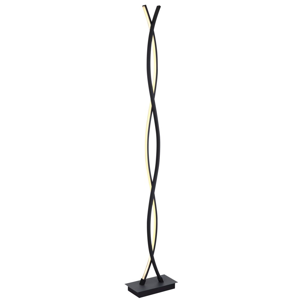 Globo MARIUS Stehleuchte LED Schwarz, 1-flammig main product photo