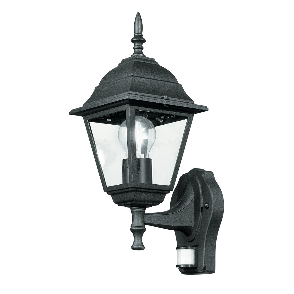 Lutec Roma Außenwandleuchte Anthrazit, 1-flammig, Bewegungsmelder main product photo