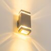 Lutec Lampen Außenwandleuchte Edelstahl, 2-flammig